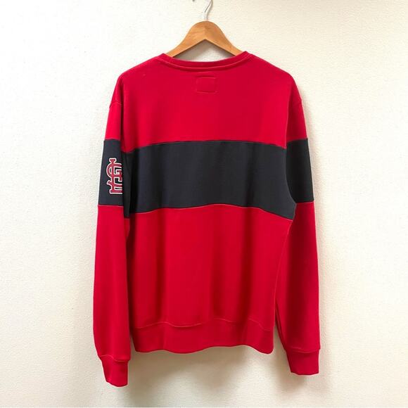 NEW 47' MLB St Louis Cardinals Red Interstate Crew Neck Sweatshirt, Men's XL - Picture 4 of 9
